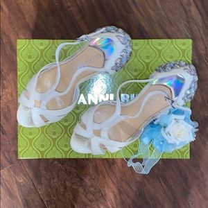 Gianni Bini White Platform Heels